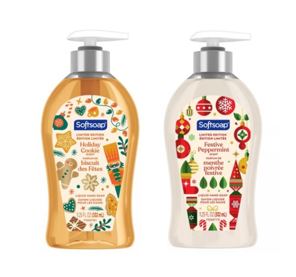Softsoap Holiday Cookie Hand Soap, Festive Peppermint, Christmas, Limited Editio